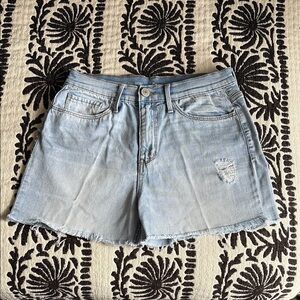 SO Blue Jean Shorts Distressed Cut-Off Style